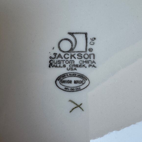 Jackson Dinner Plate Restaurantware Ambre Orange to Brown Rim 9.75" - Picture 5 of 7